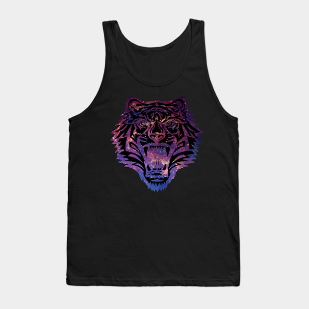 Galaxy Tiger Tank Top by BaDaZxAsSaSsiN